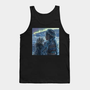 Inuit Child With A Cat Tank Top
